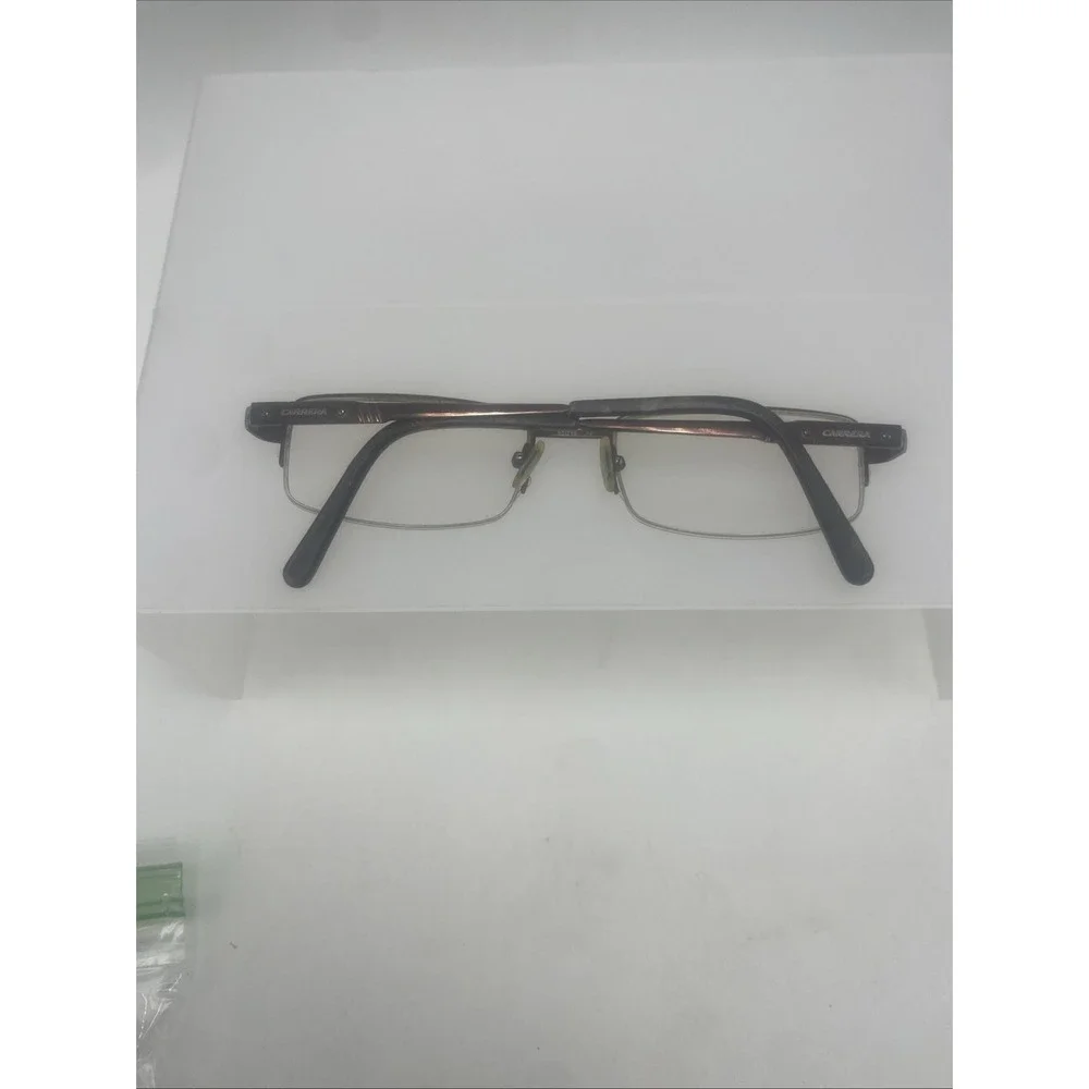 Carrera Eyeglasses FRAMES ONLY CA7574 Half Rim 145 Black 278 Safilo Porsche Car